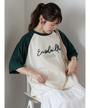 歯ブラシ刺繍ラグランT