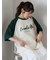 歯ブラシ刺繍ラグランT
