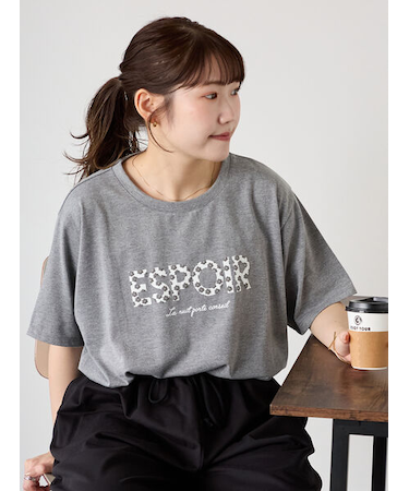 ◎発泡ロゴTシャツ