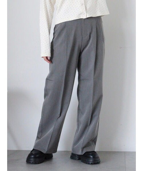 センタープレスツータックスラックス｜エヘカソポの通販｜&mall