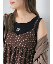 ワンポイント刺繍タンクトップ