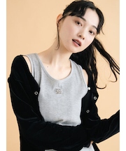 ワンポイント刺繍タンクトップ