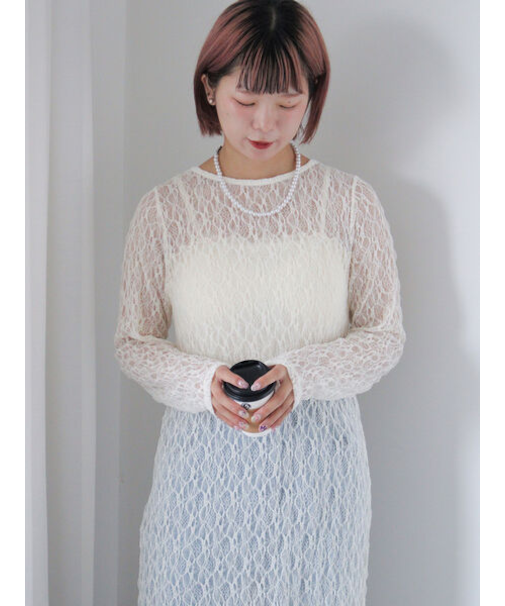 カットレースワンピース