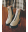 フロントジップサイドゴアブーツ