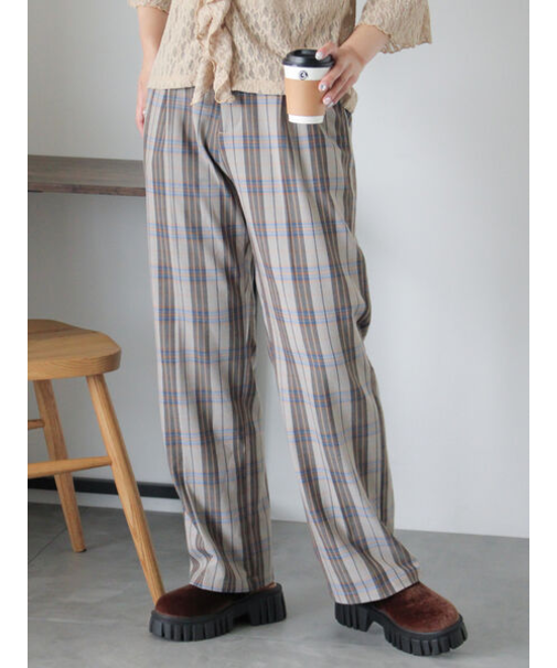 センタープレスストレートスラックス