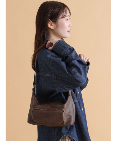 エコレザーワンハンドルバッグ