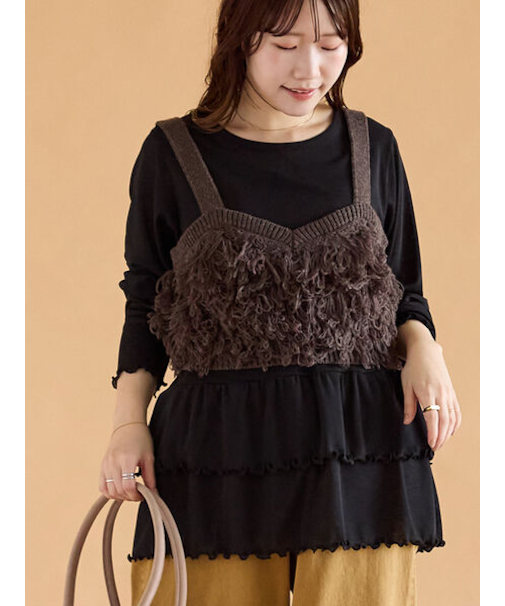 シアースラブフリルカットソー