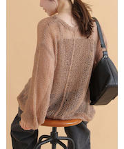 モヘアタッチシアーニット