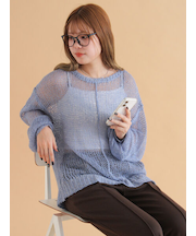 モヘアタッチシアーニット