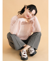 モヘアタッチシアーニット