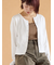 小花柄カットカーディガン