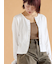 小花柄カットカーディガン