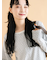 小花柄カットカーディガン