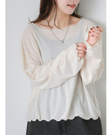 ◎シアーメローカットソー