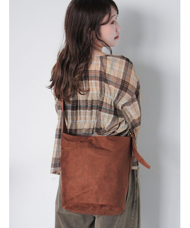 エコスウェードバケツバッグ