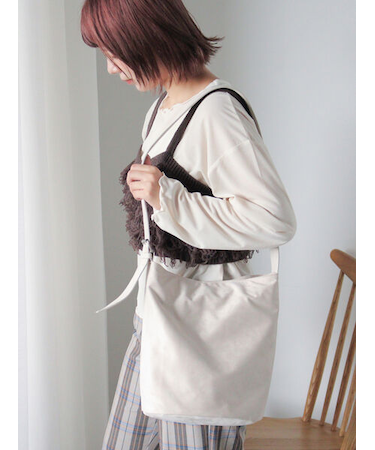 エコスウェードバケツバッグ
