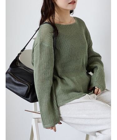 ◎透かし編みニット