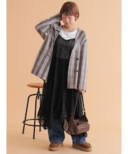 レースイレヘムキャミワンピース