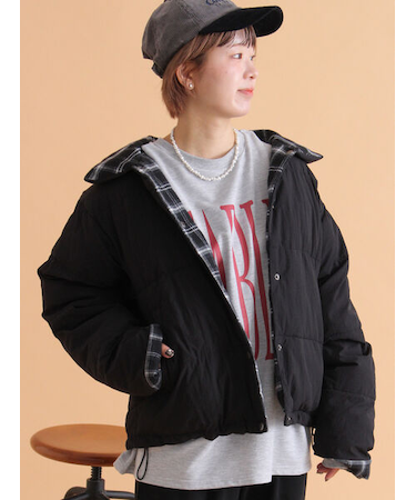 リバーシブル中綿ジャケット