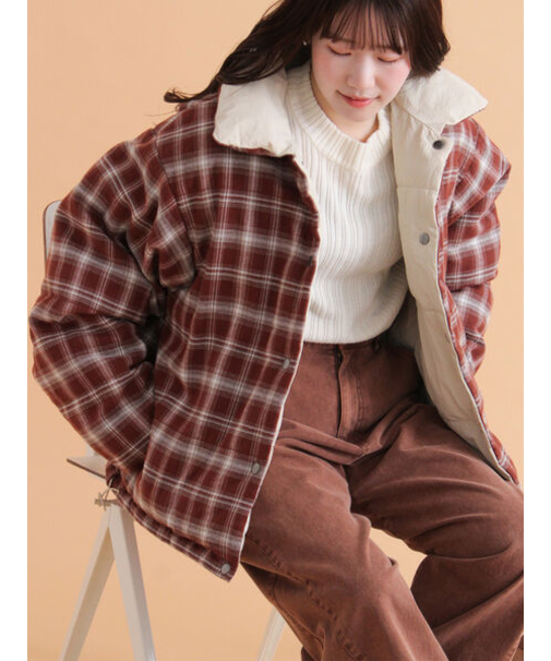 リバーシブル中綿ジャケット