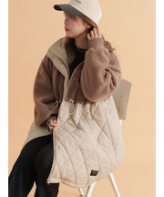 ボアキルト切り替えコート