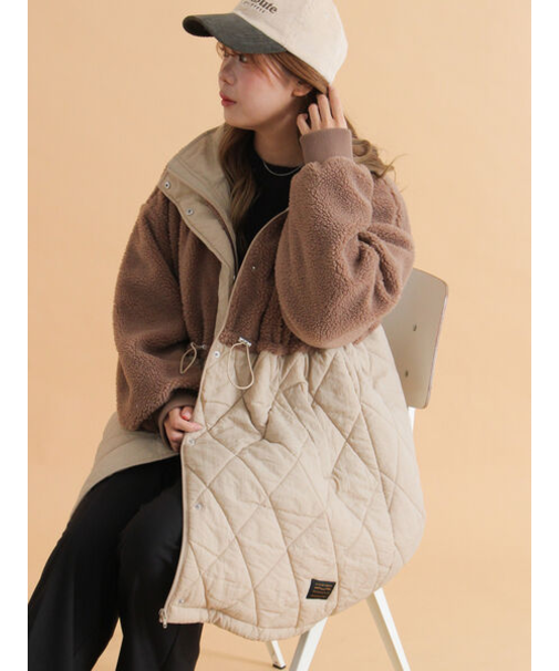 ボアキルト切り替えコート