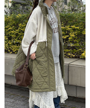 ボアキルト切り替えコート