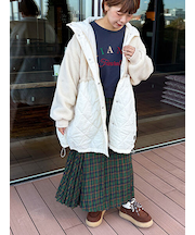 ボアキルト切り替えコート