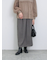 ジグザグ柄フリンジナロースカート