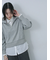 ラメ裏毛ハーフジッププルオーバー