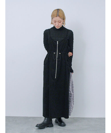 アソートコーデュロイキャミワンピース