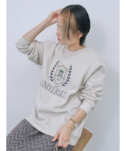 裏起毛ロゴ刺繍スウェット