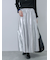 ◎光沢フレアスカート