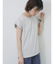 ハシゴレース付きフレンチTシャツ