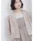 シアー開襟シャツ