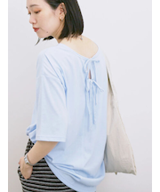 ◎【接触冷感】バックリボンTシャツ
