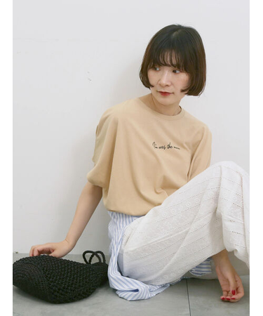 ◎【接触冷感】ロゴプリントチュニック