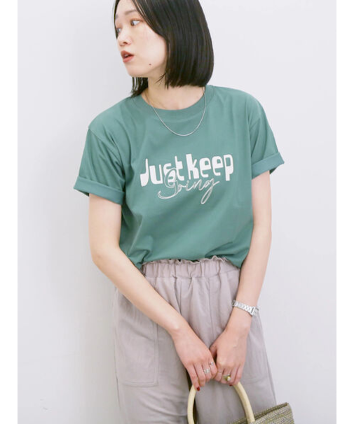 【接触冷感】ロゴプリントTシャツ