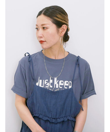 【接触冷感】ロゴプリントTシャツ