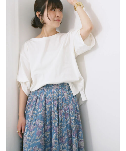 ツイストスリーブTシャツ