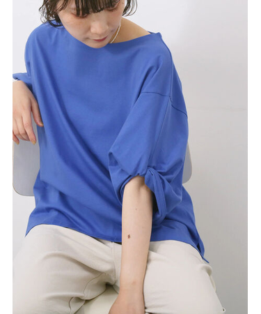 ツイストスリーブTシャツ
