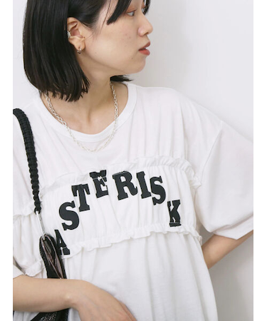 ◎【接触冷感】シャーリングドッキングTシャツ