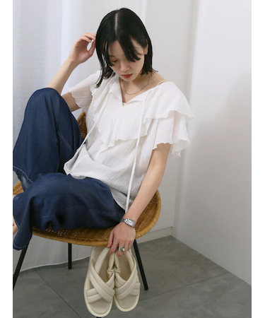 ◎フリルブラウス