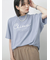 【接触冷感】ドルマンギャザー刺繍Tシャツ