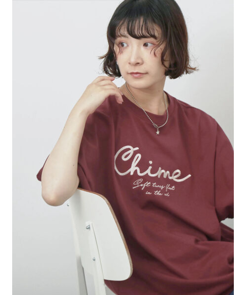 【接触冷感】ドルマンギャザー刺繍Tシャツ