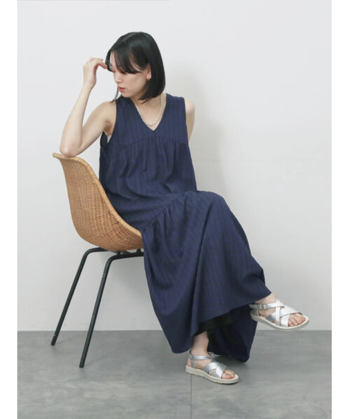 楊柳ノースリーブワンピース