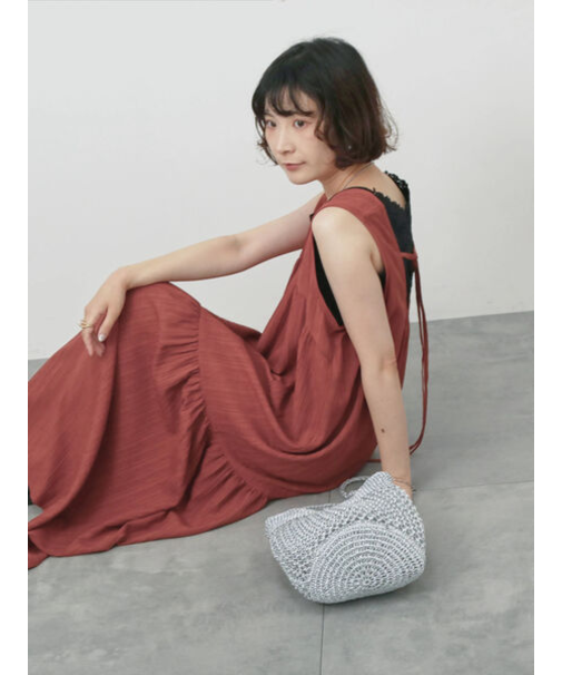 楊柳ノースリーブワンピース