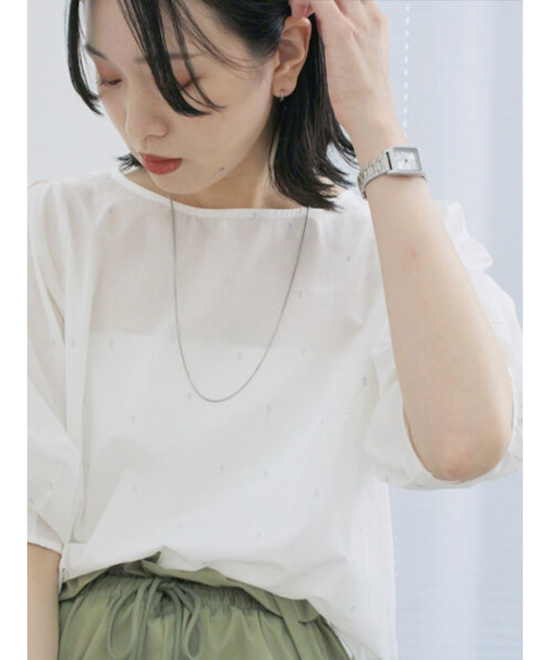 ◎ドット刺繍ブラウス