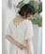 ◎【接触冷感】シャーリングVネックプルオーバー