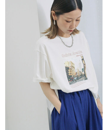 布帛切替ドルマンTシャツ
